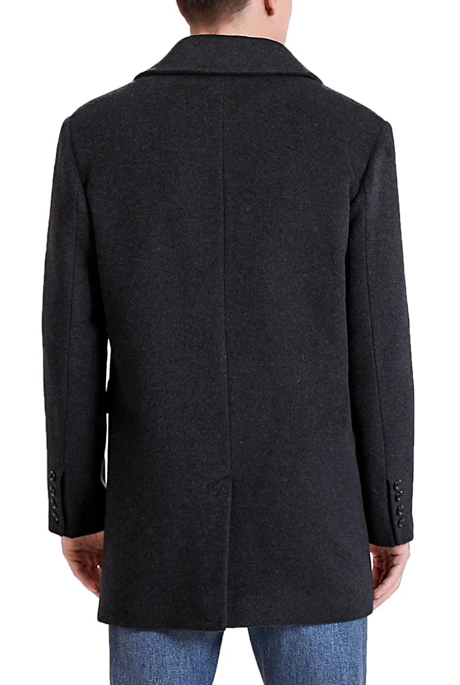 BGSD Men Michael Cashmere Wool Blend Car Coat