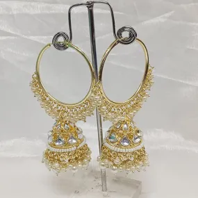 Bhavi Jewels Gold Plated Jhumki Earrings