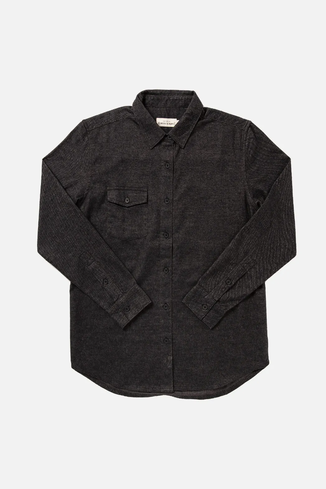 Bird Shirt / Charcoal Flannel