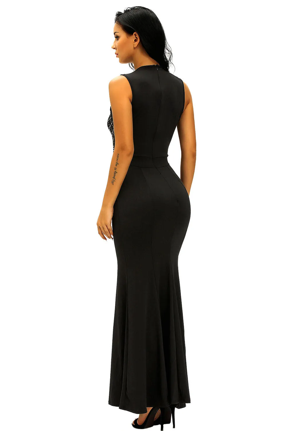 Black Bodycon Sassy Long Dress