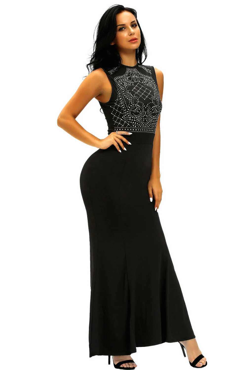 Black Bodycon Sassy Long Dress