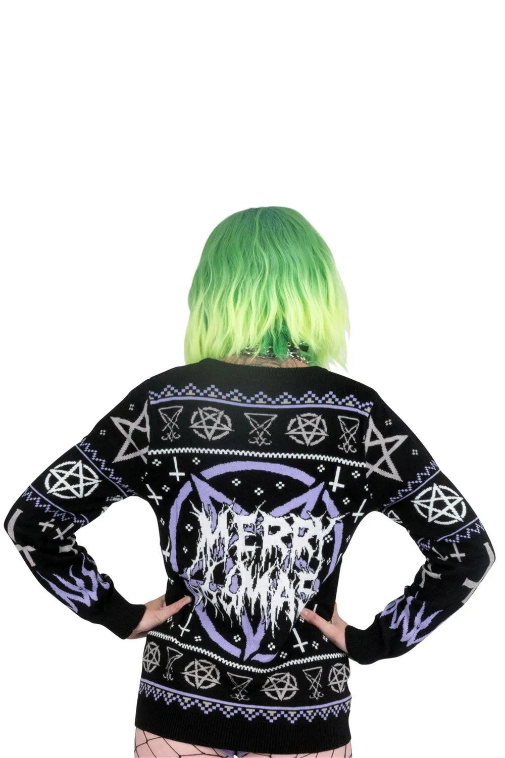 Black Metal Meme Christmas Sweater