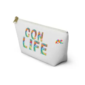 Black "Con Life" Makeup Bag