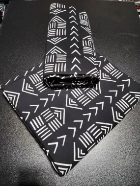 Black Tribal Ankara Print Fabric