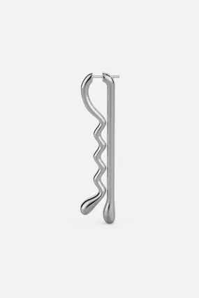 Bobby Pin Earring - Silver