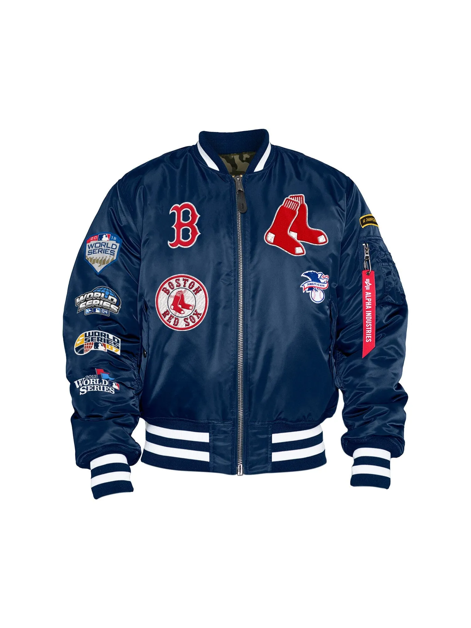 BOSTON RED SOX X ALPHA X NEW ERA MA-1 BOMBER JACKET