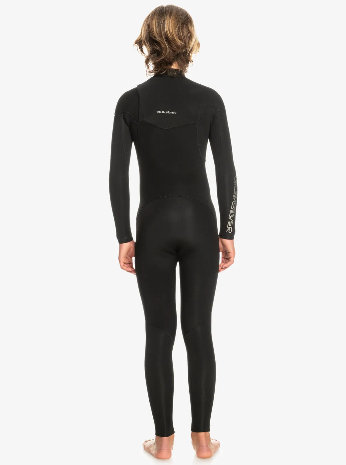 Boys 8-16 3/2mm Everyday Sessions Chest Zip Wetsuit - Black