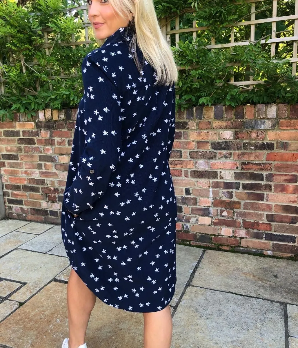 Brakeburn Navy Cord Dress