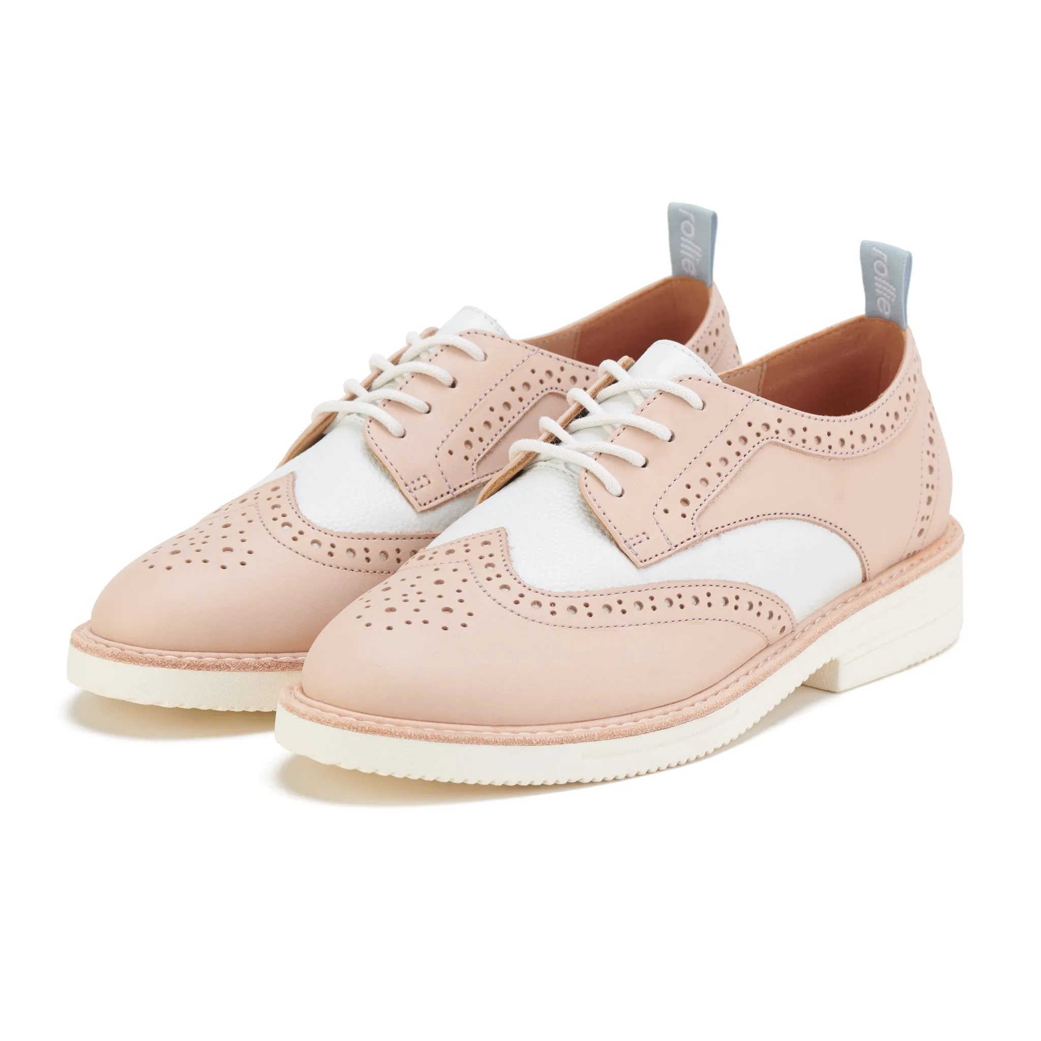 Brogue Rise Veg Tan/White