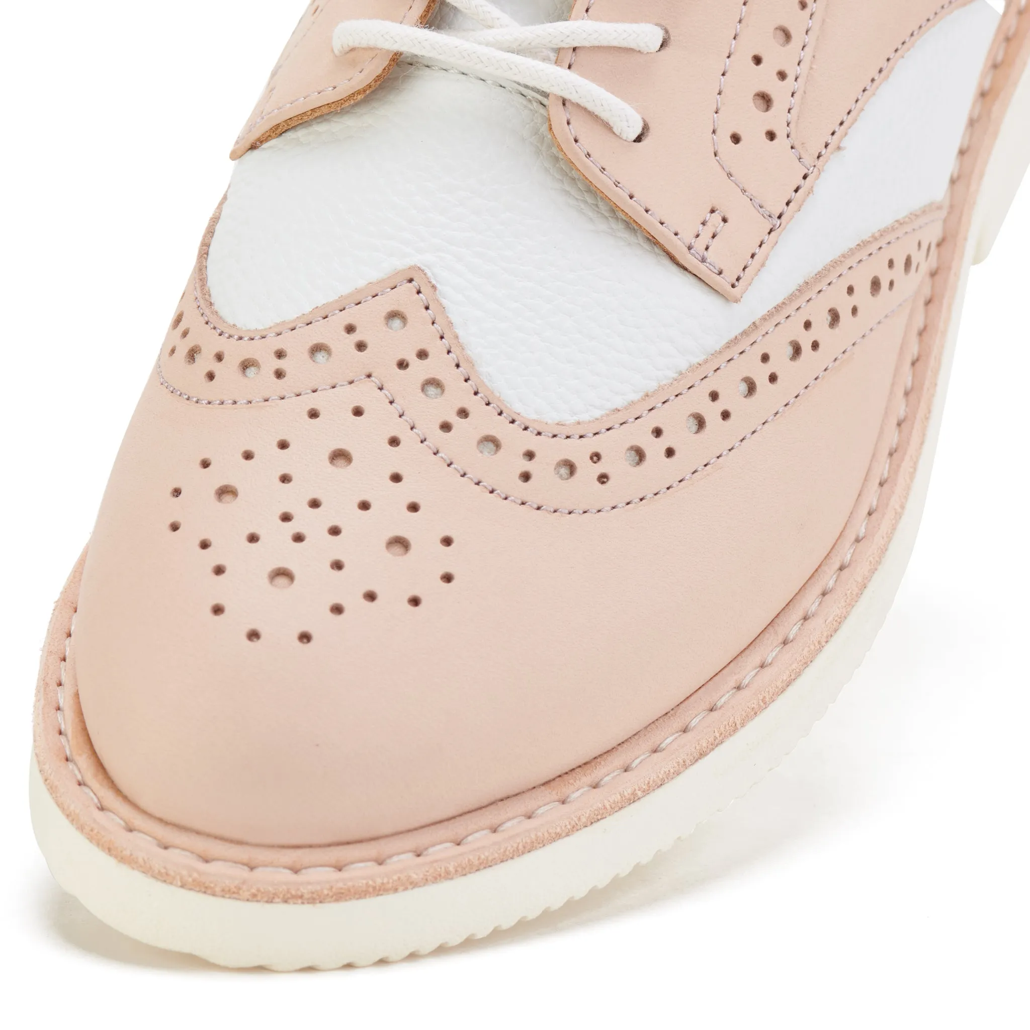 Brogue Rise Veg Tan/White