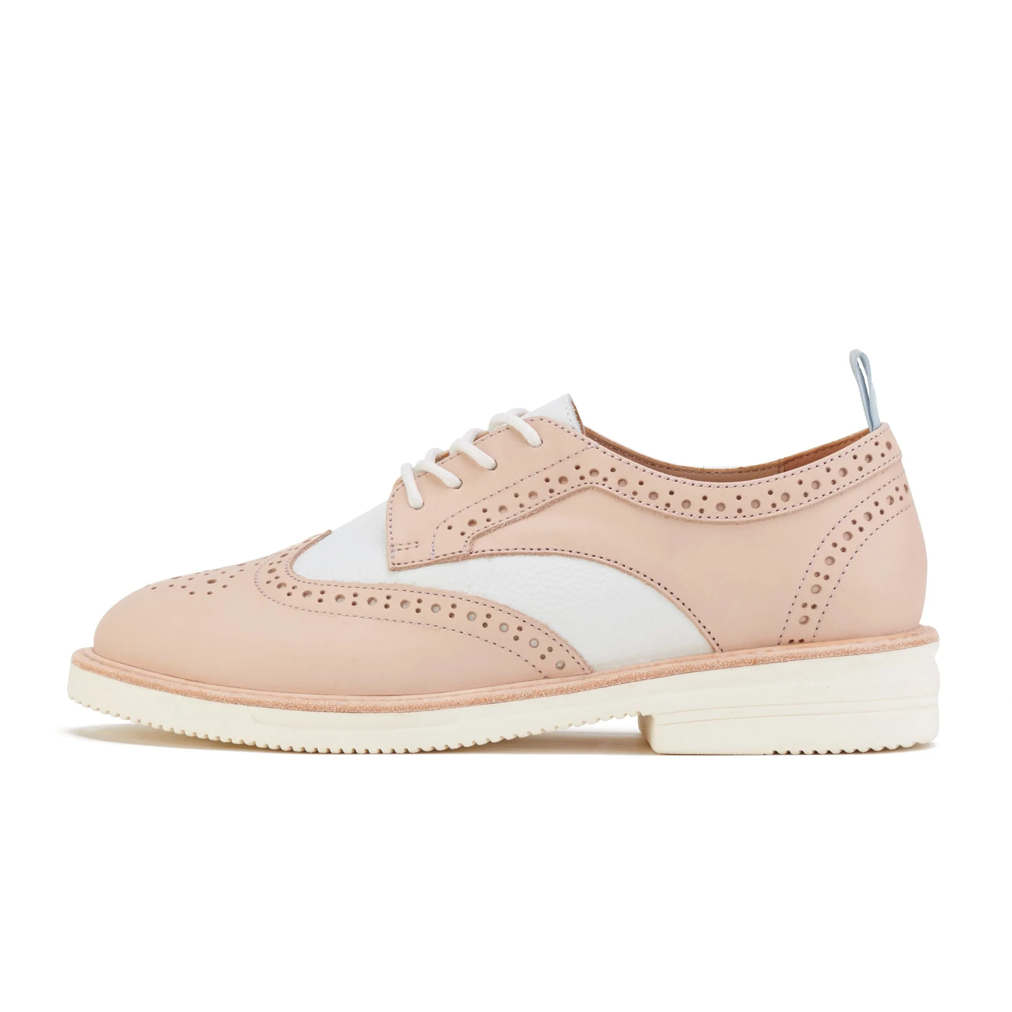 Brogue Rise Veg Tan/White