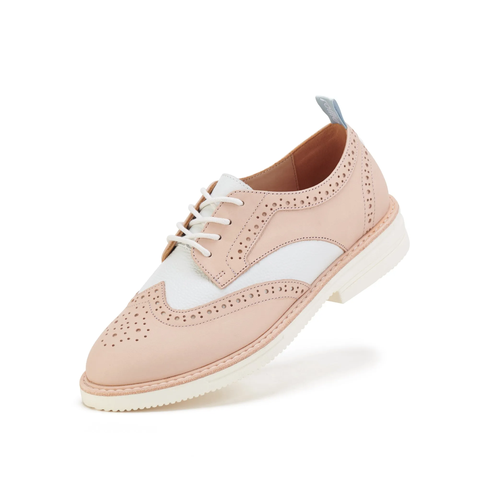 Brogue Rise Veg Tan/White