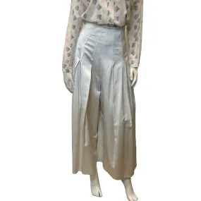 Brunello Cucinelli Vintage Designer Made in Italy Palazzo Trousers in Champagne Size 28"