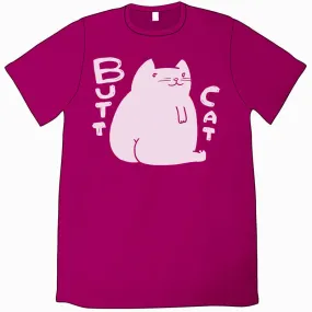 Butt Cat Shirt (Raspberry)