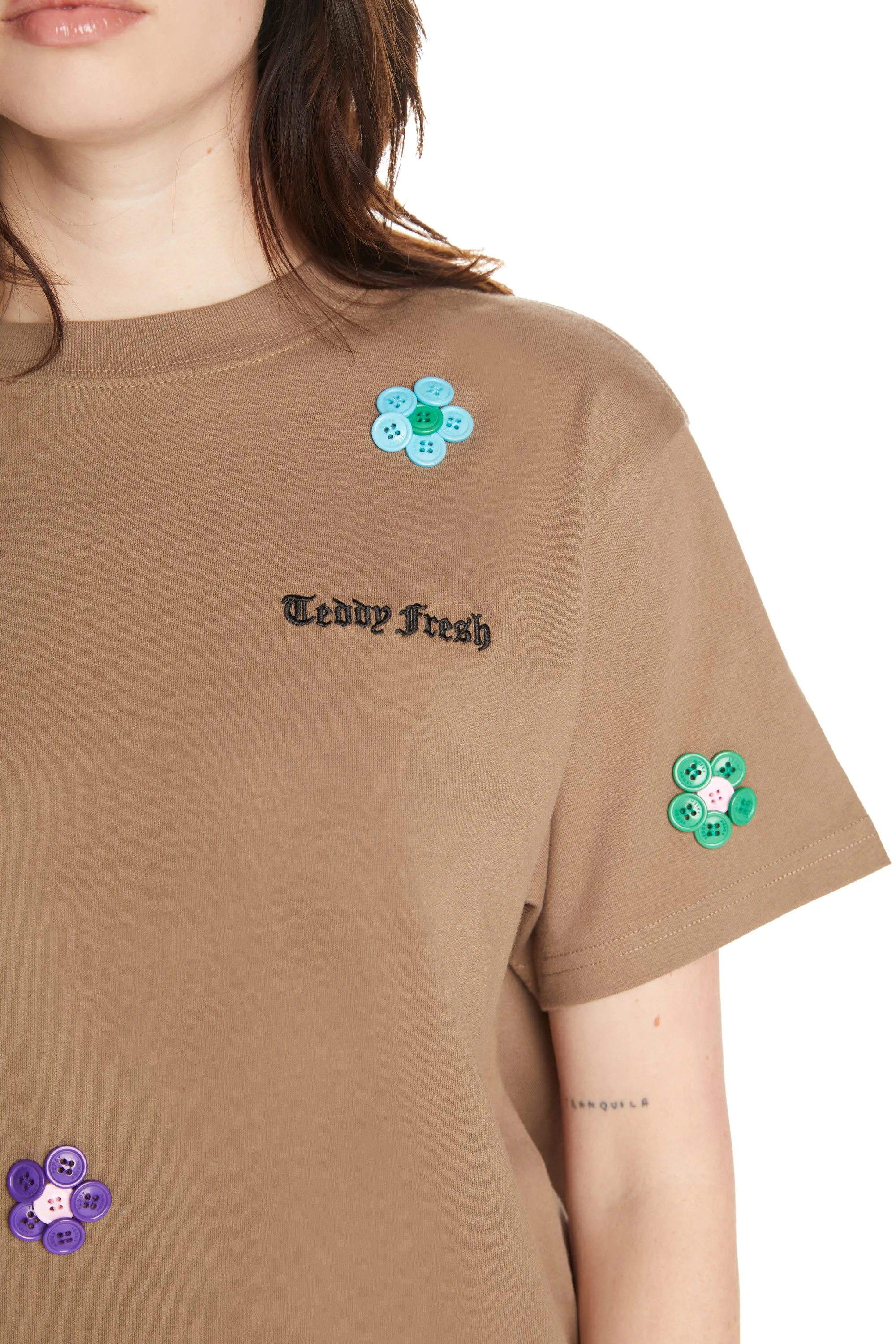 Button Flowers Tee