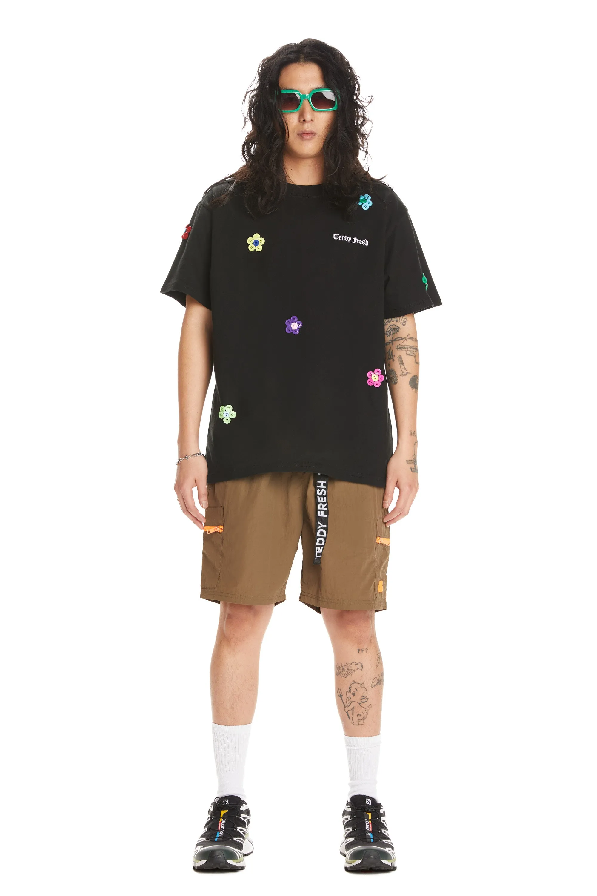 Button Flowers Tee