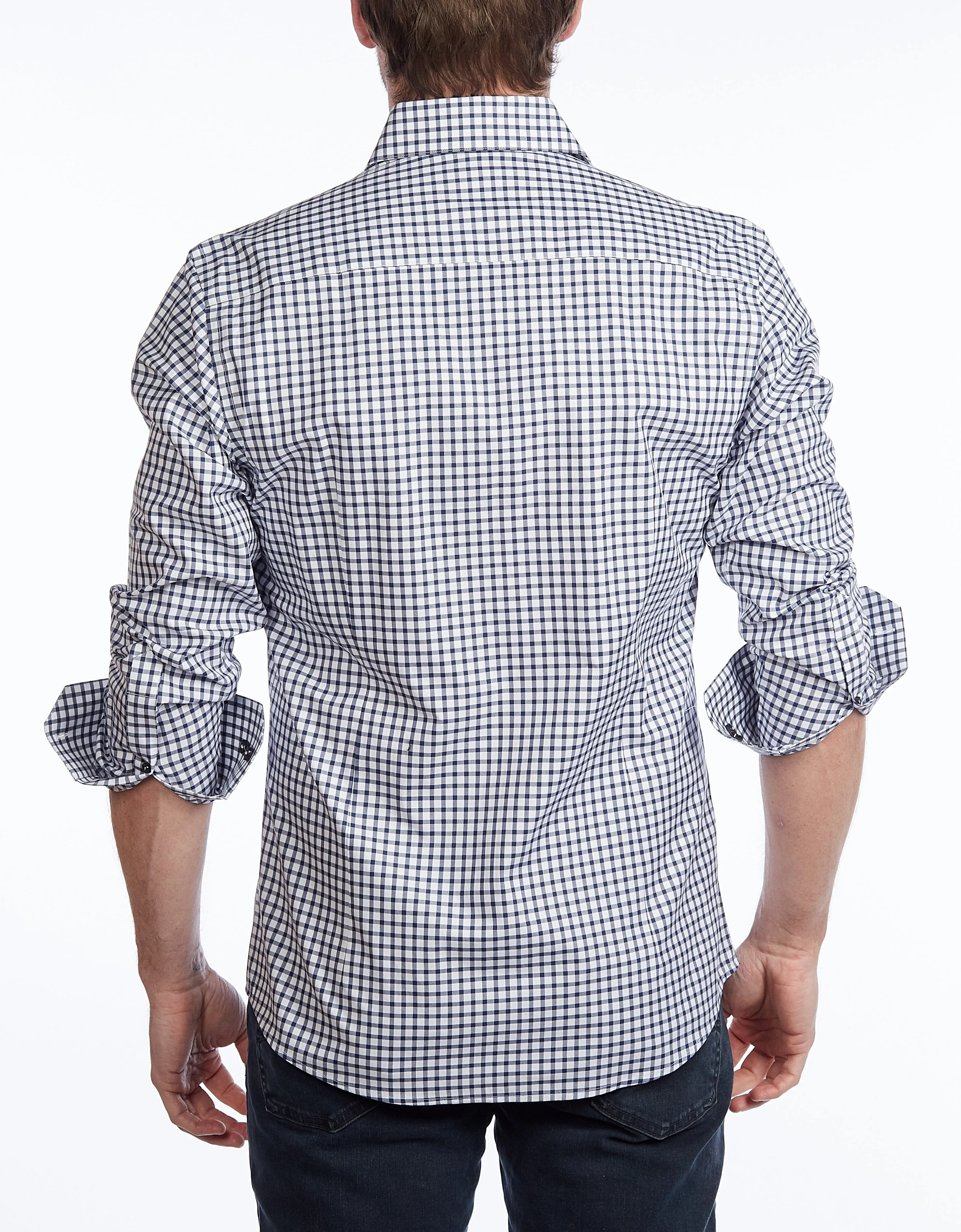 Button-Up Shirt //  - Contemporary Fit - contrast  trimming - final sale