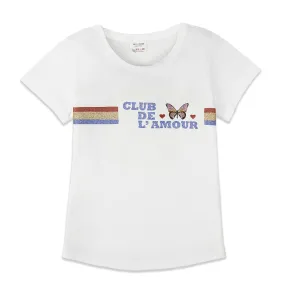 C1591 ZR Club De L'amour White T-Shirt