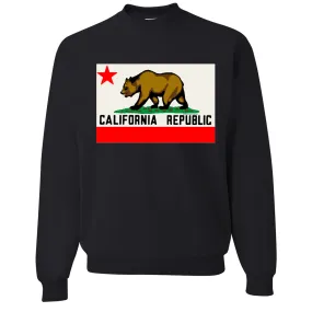 California Republic Original Bear Flag Crewneck Sweatshirt