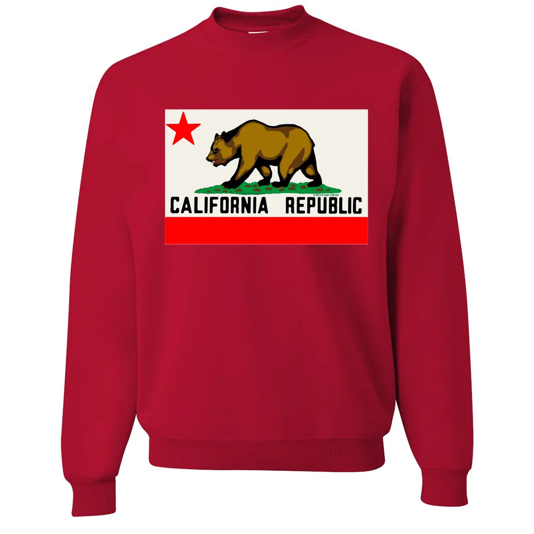 California Republic Original Bear Flag Crewneck Sweatshirt