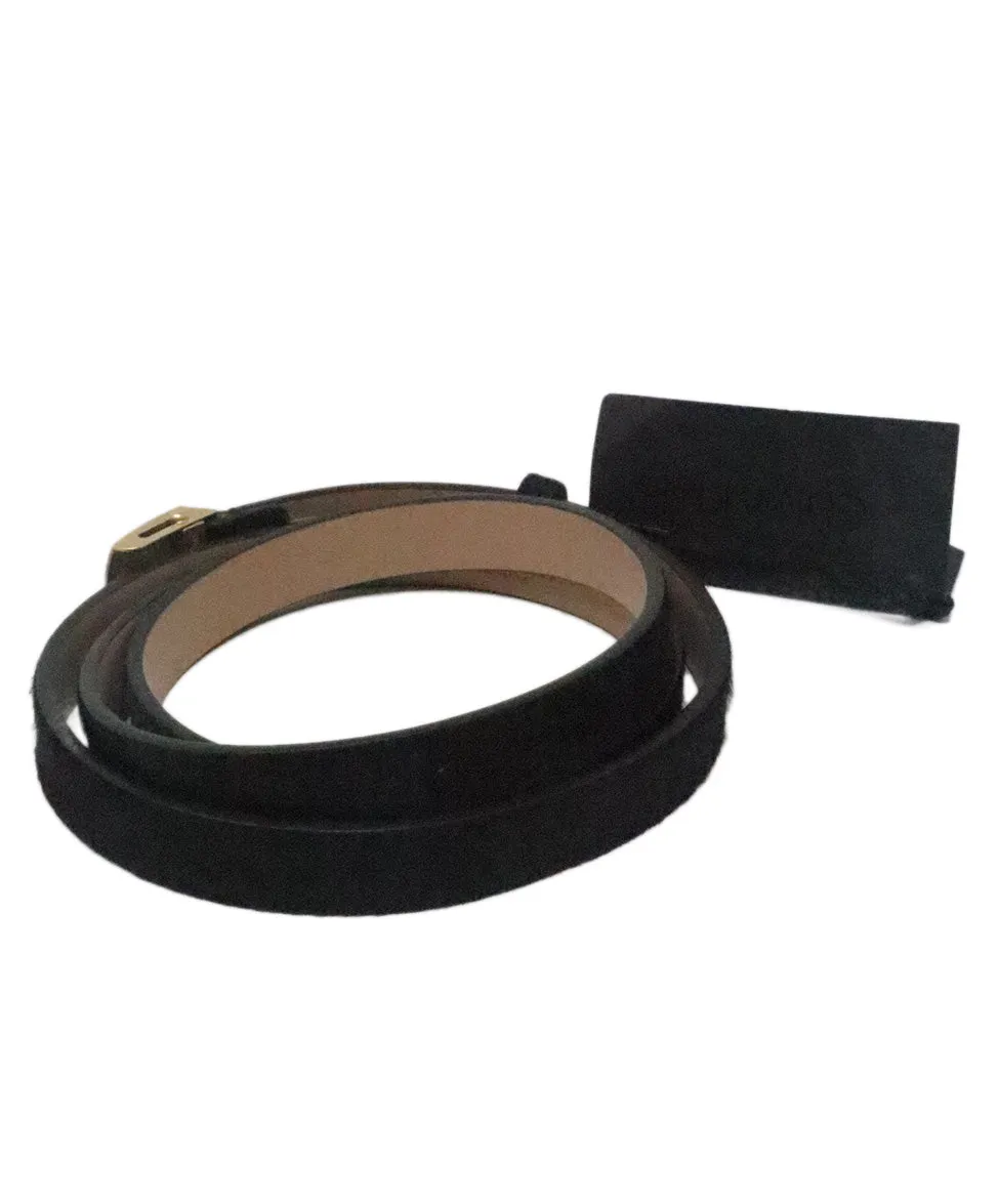 Calvin Klein Black Calfhair Belt