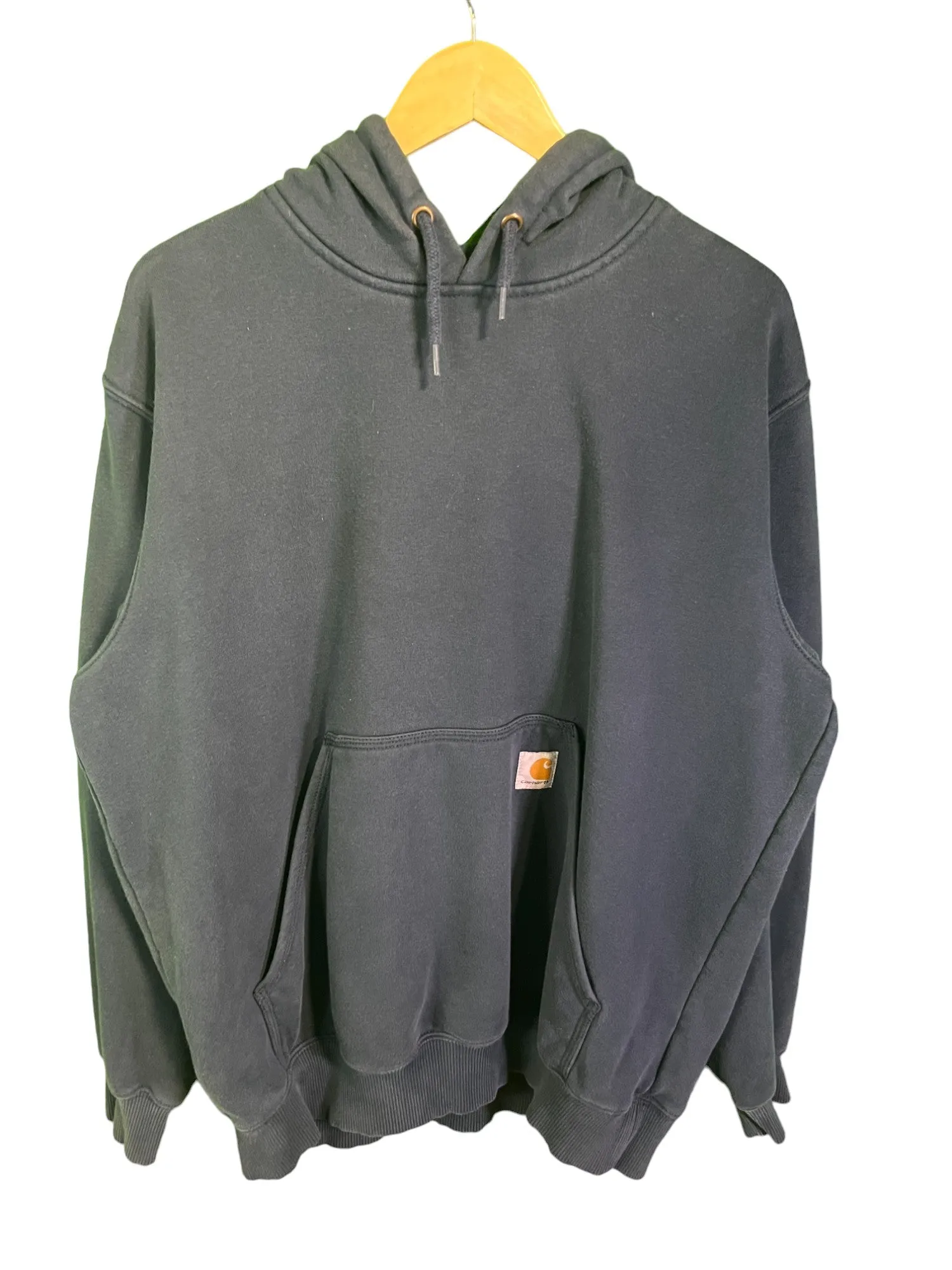 Carhartt Classic Navy Blue Pullover Hoodie Size Large