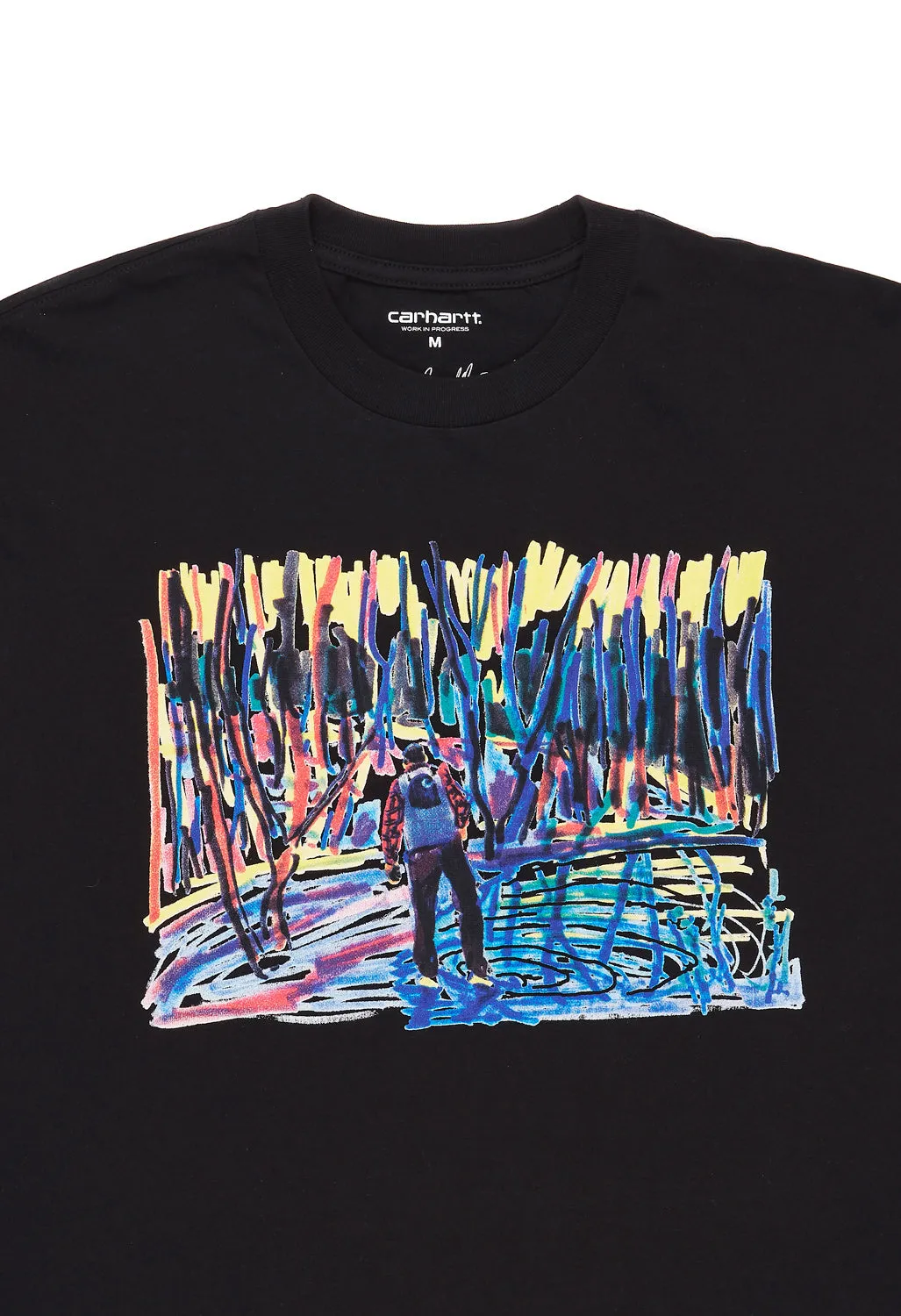 Carhartt WIP Men's Ollie Mac Icy Lake T-Shirt - Black