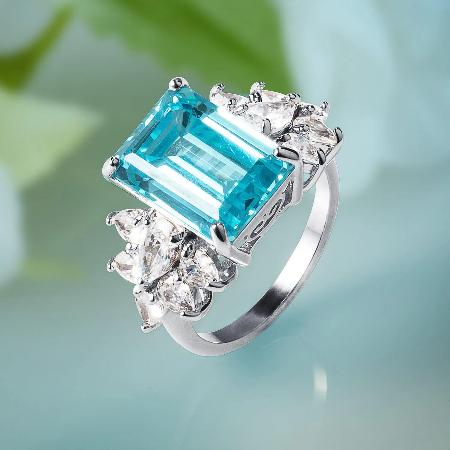 Carnival Blue Topaz Ring