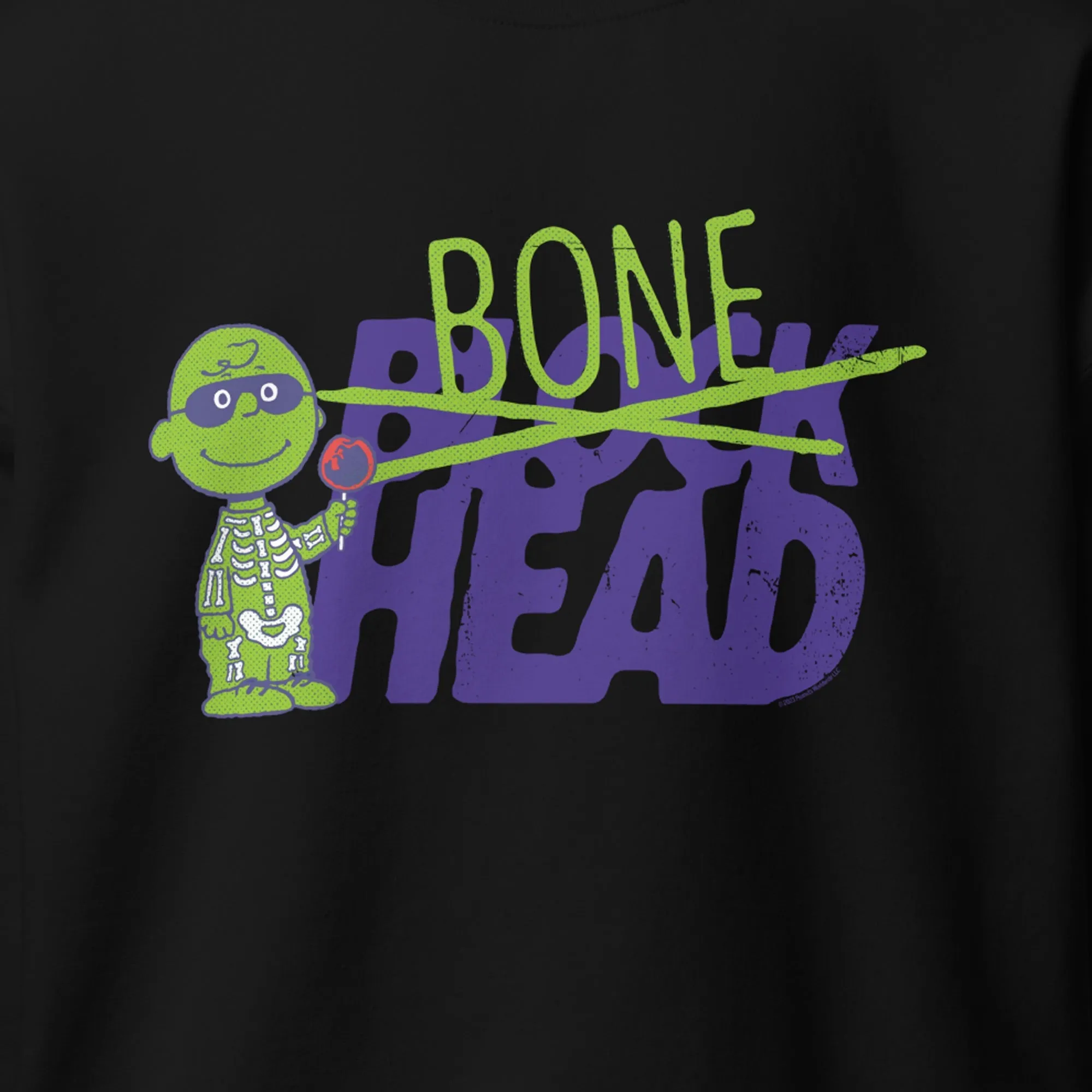 Charlie Brown Bone Head Adult Sweatshirt