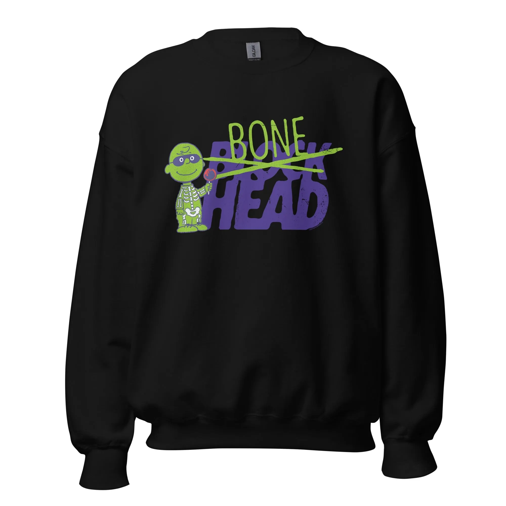 Charlie Brown Bone Head Adult Sweatshirt