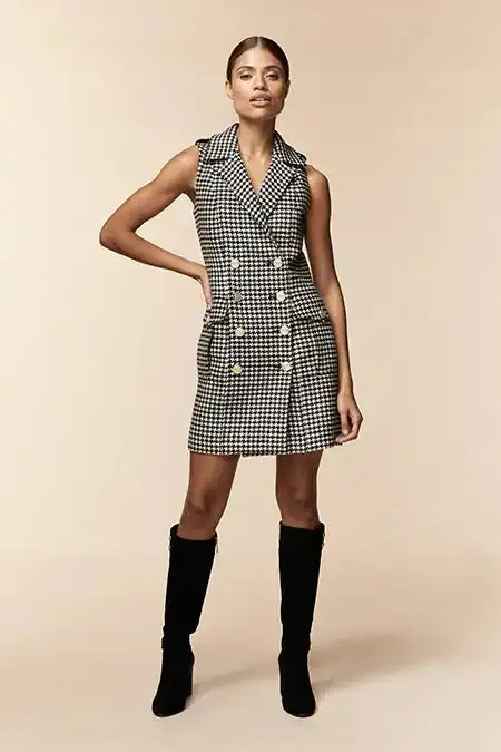 Chelsea Dress (Houndstooth)