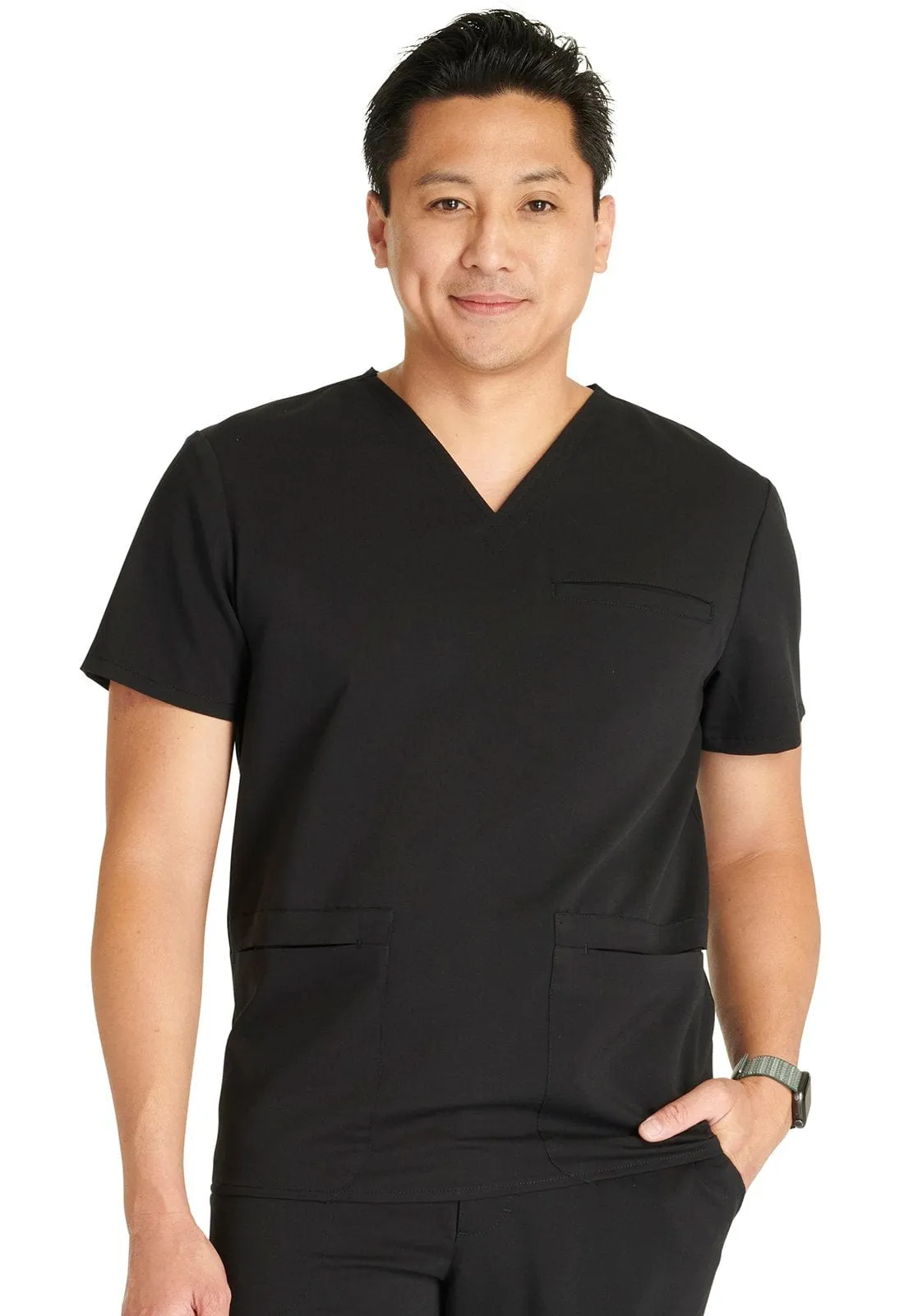 Cherokee Atmos  Men's V-Neck 3-Pocket Scrub Top CK719A