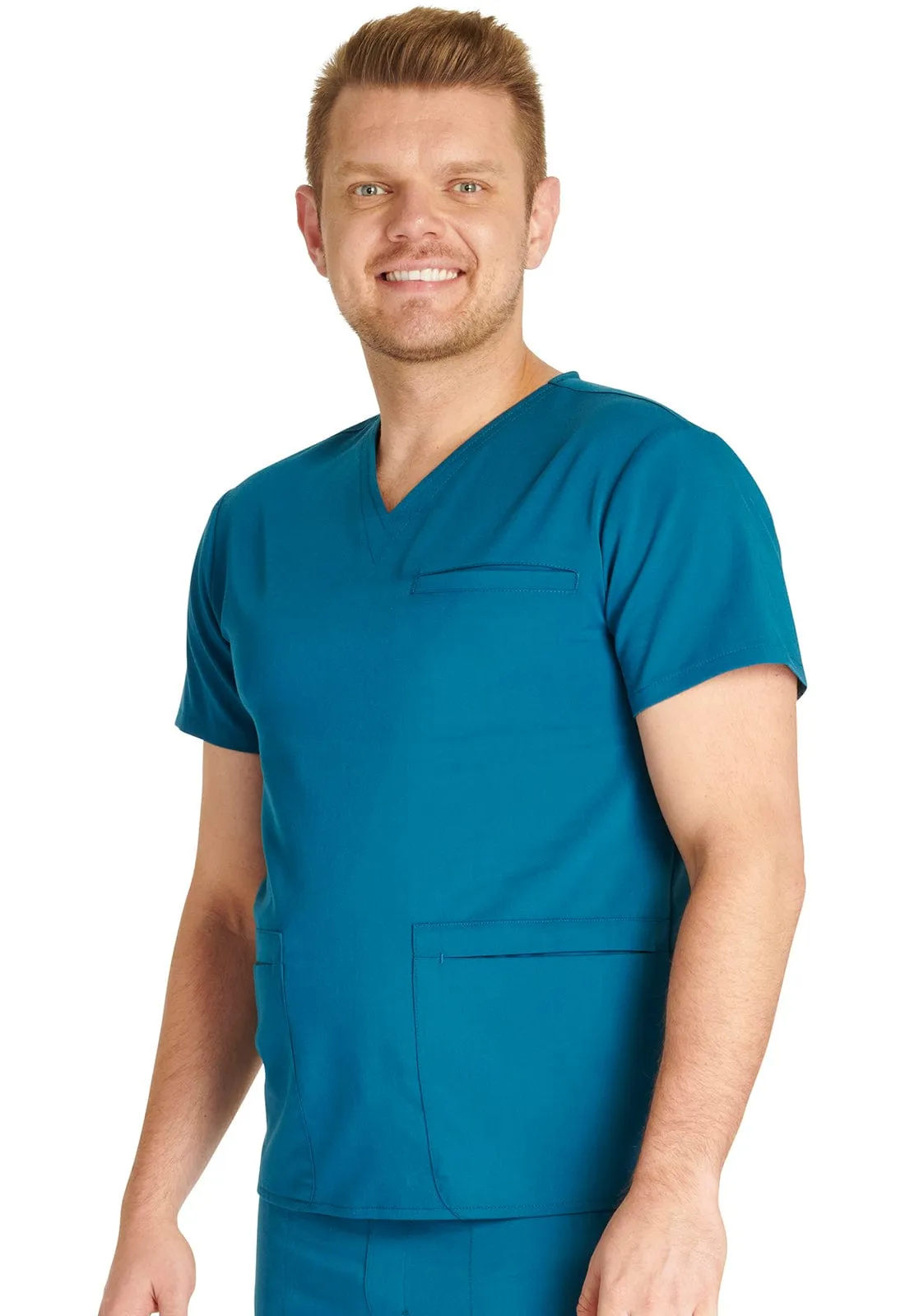 Cherokee Atmos  Men's V-Neck 3-Pocket Scrub Top CK719A