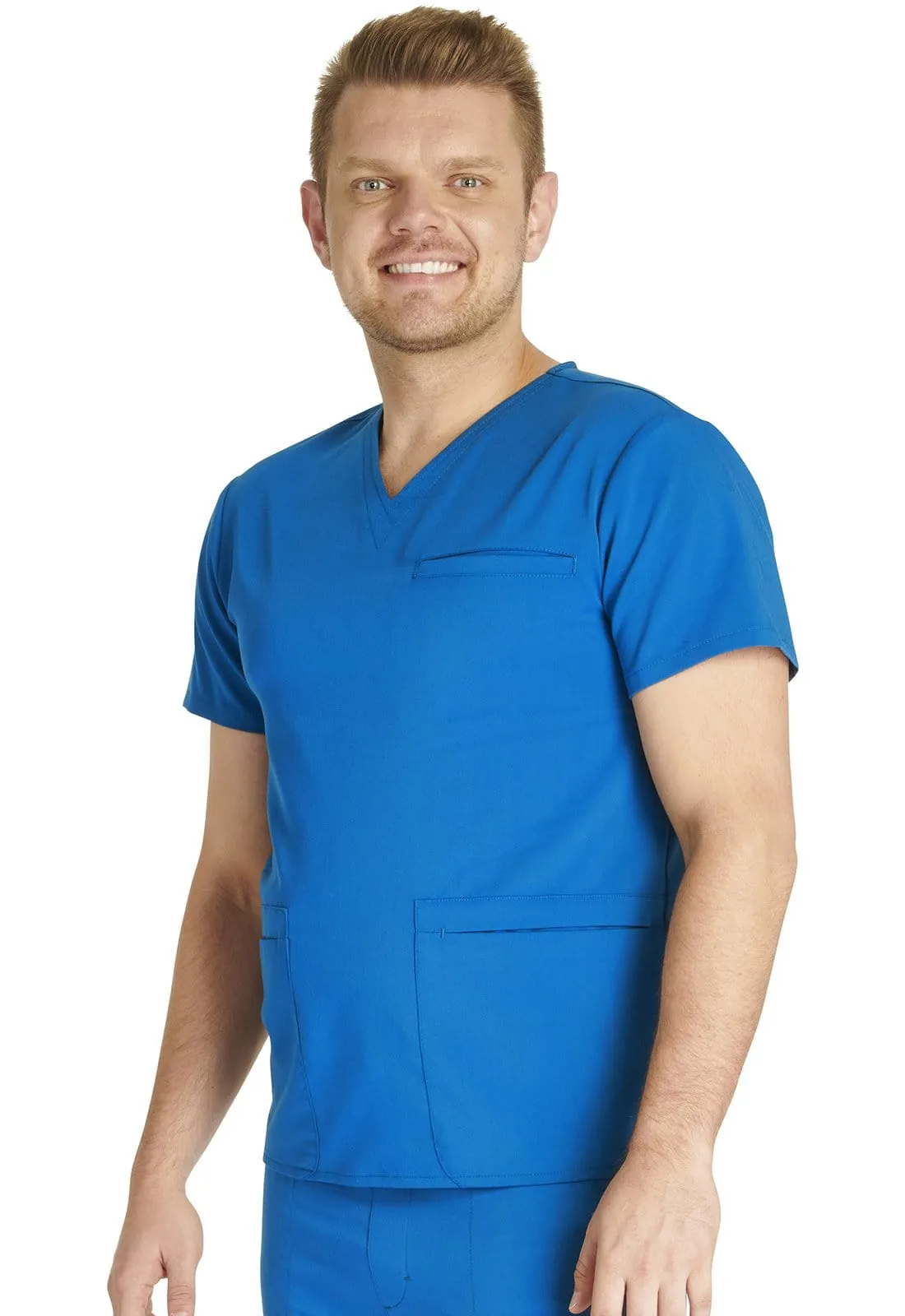 Cherokee Atmos  Men's V-Neck 3-Pocket Scrub Top CK719A