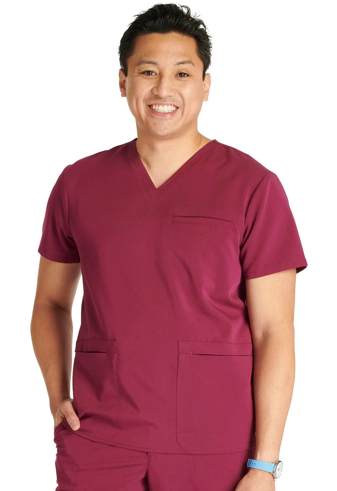 Cherokee Atmos  Men's V-Neck 3-Pocket Scrub Top CK719A