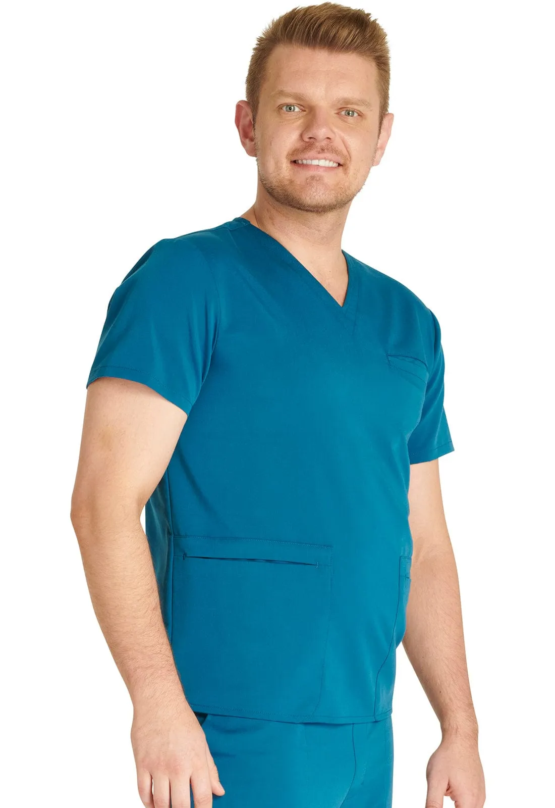 Cherokee Atmos  Men's V-Neck 3-Pocket Scrub Top CK719A