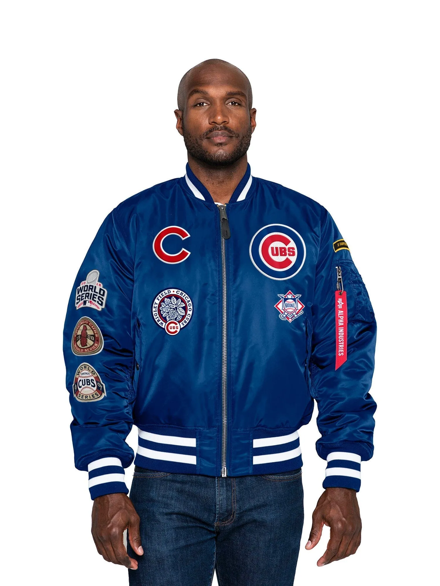 CHICAGO CUBS X ALPHA X NEW ERA MA-1 BOMBER JACKET