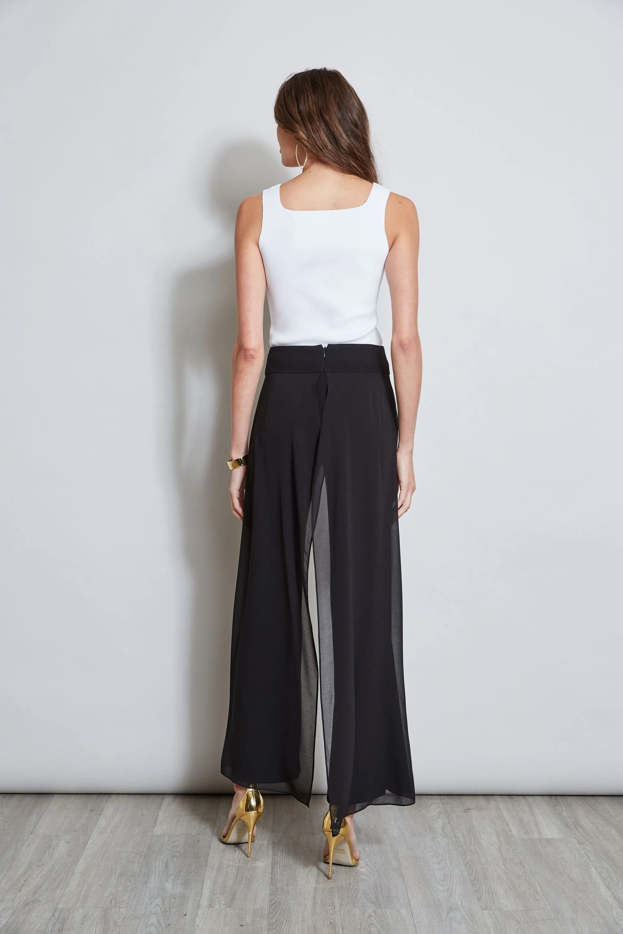 Chiffon Panel Pant