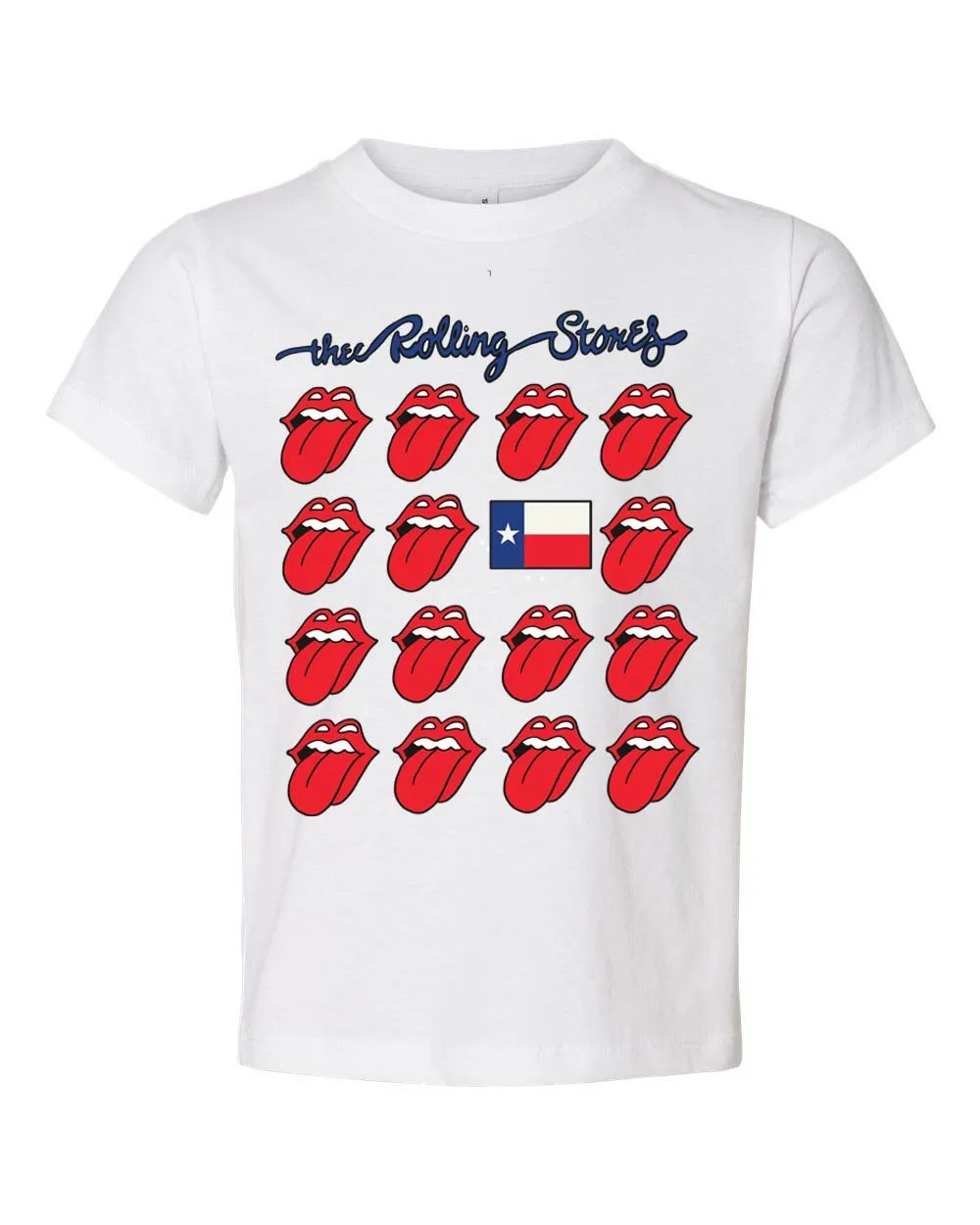 Children's Rolling Stones Texas Flag Multi Lick White Tee