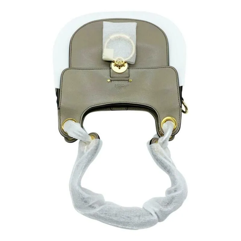 Chloé Medium Tess Motty Grey Leather Shoulder Bag