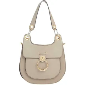 Chloé Medium Tess Motty Grey Leather Shoulder Bag