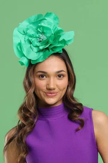 Cindy Fascinator Emerald