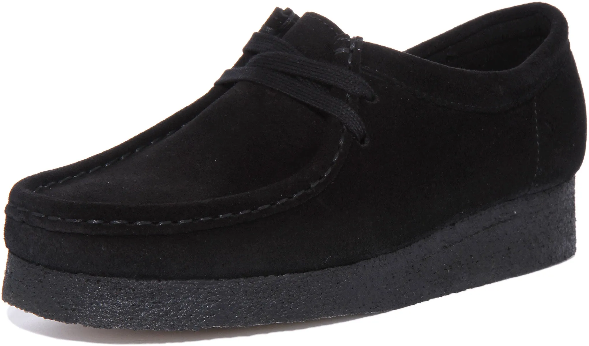 Clarks Originals Wallabee In Black Suede For Women