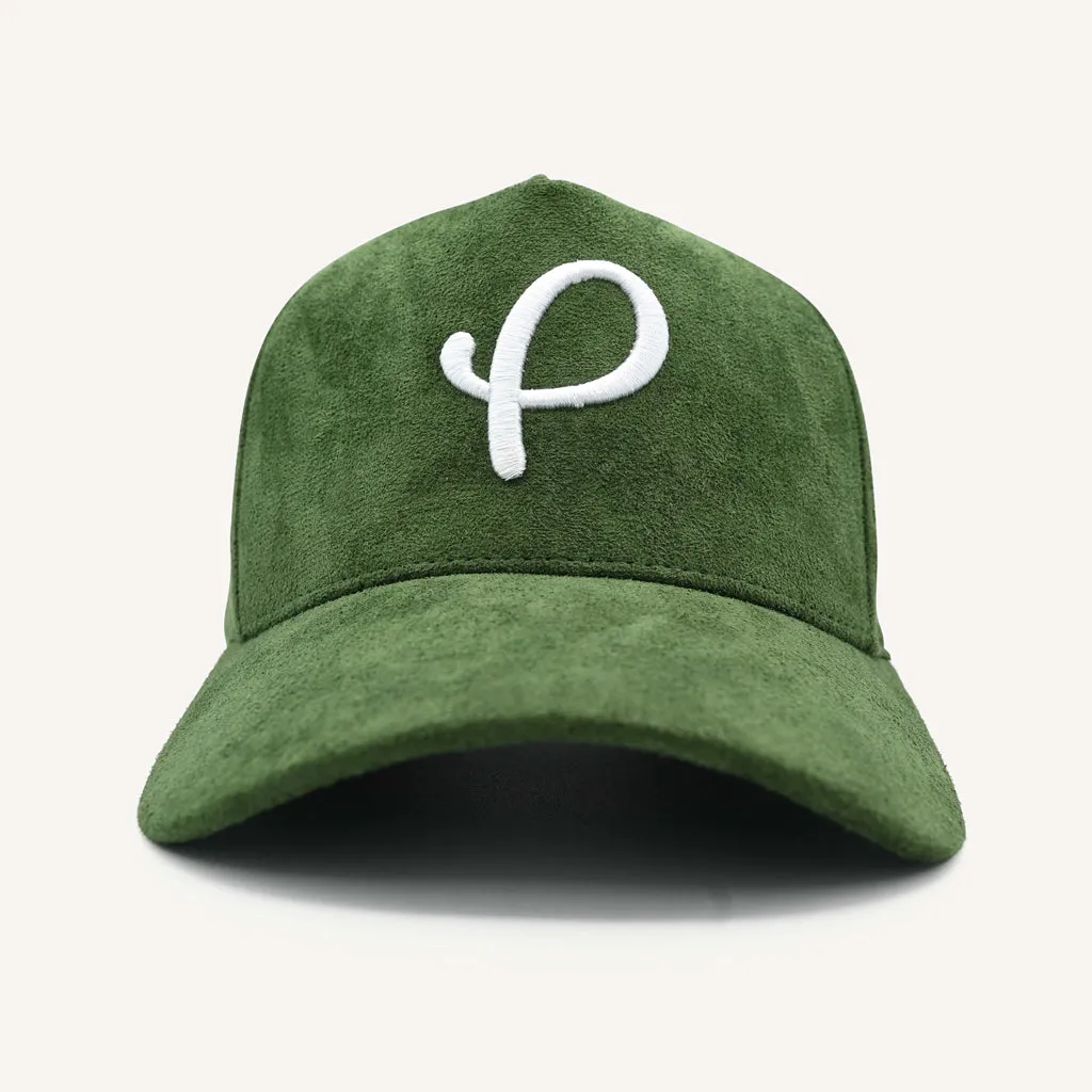 Classic Suede P Logo Hat Green