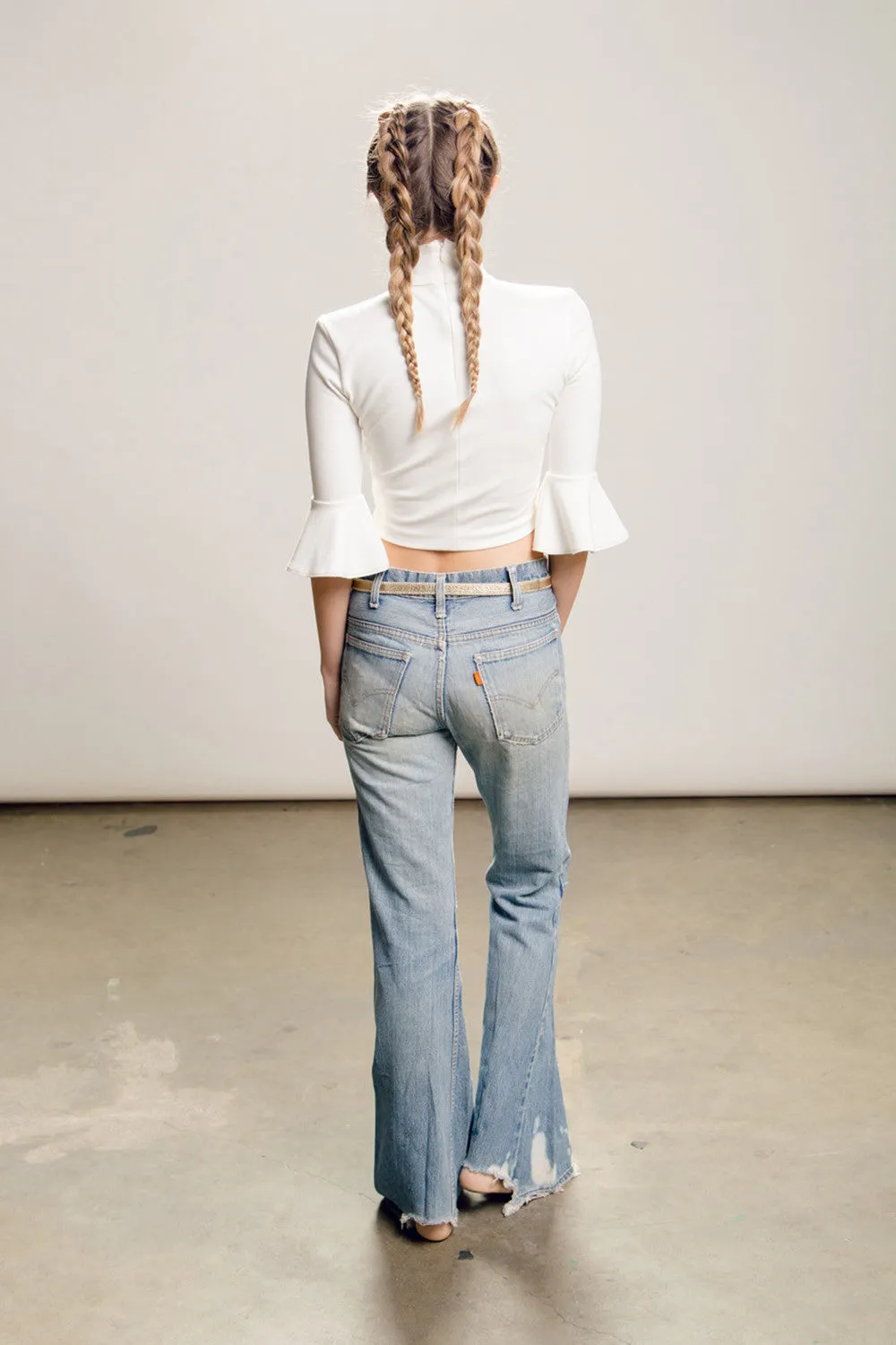 Classic Vintage Levi's Denim Bell Bottoms Jeans Pant