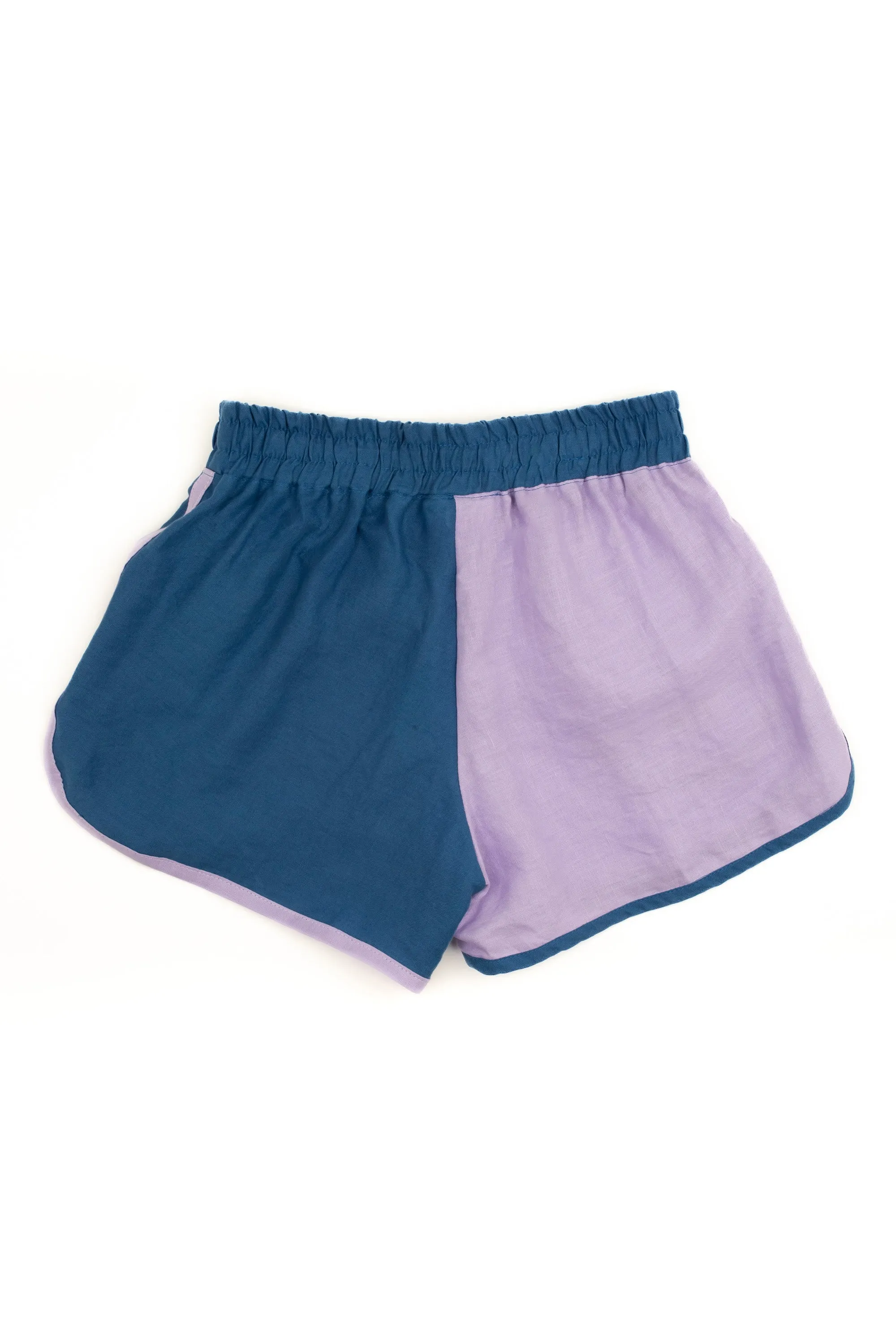 Color Block Ath-Linen Shorts