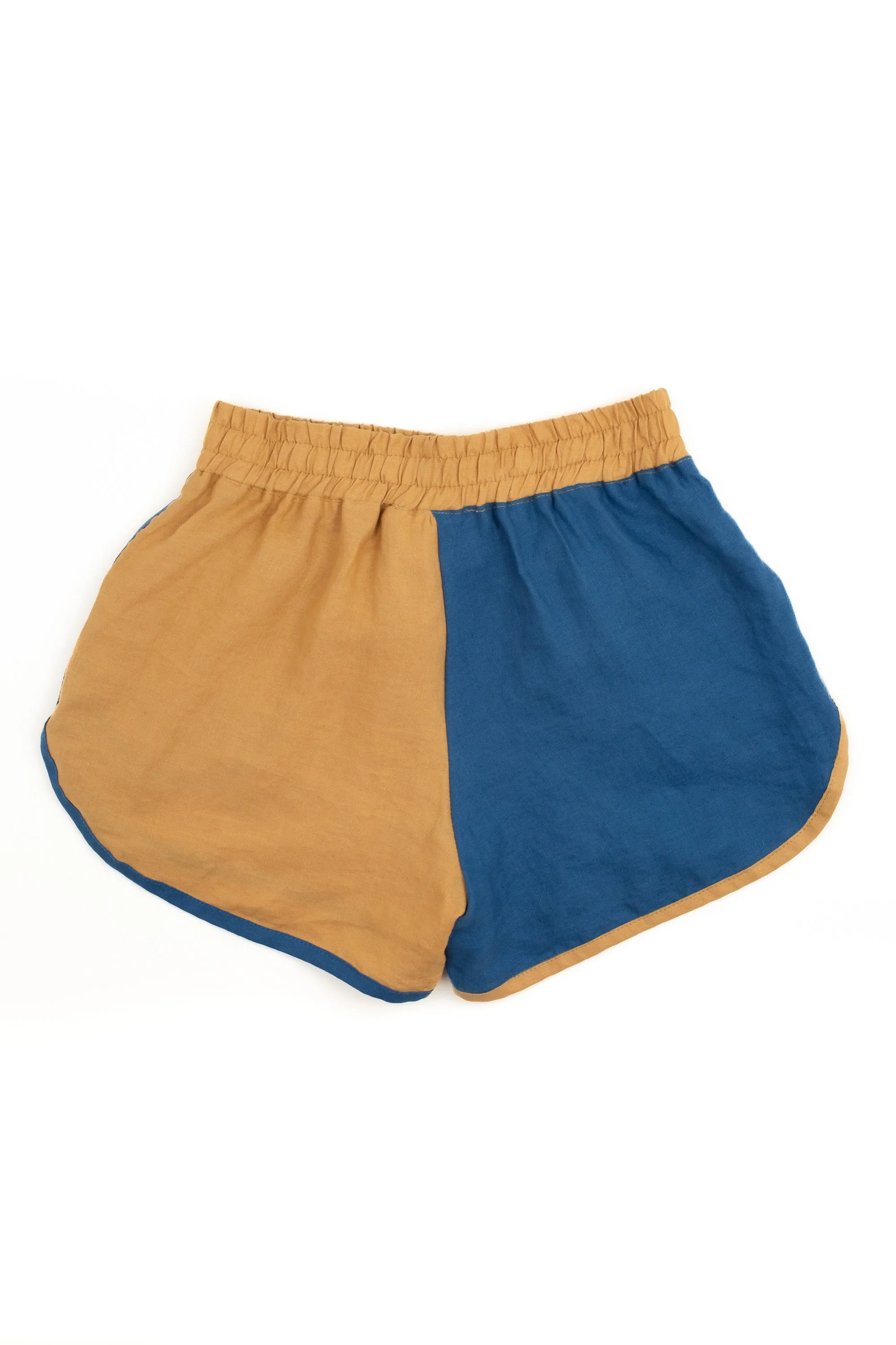 Color Block Ath-Linen Shorts