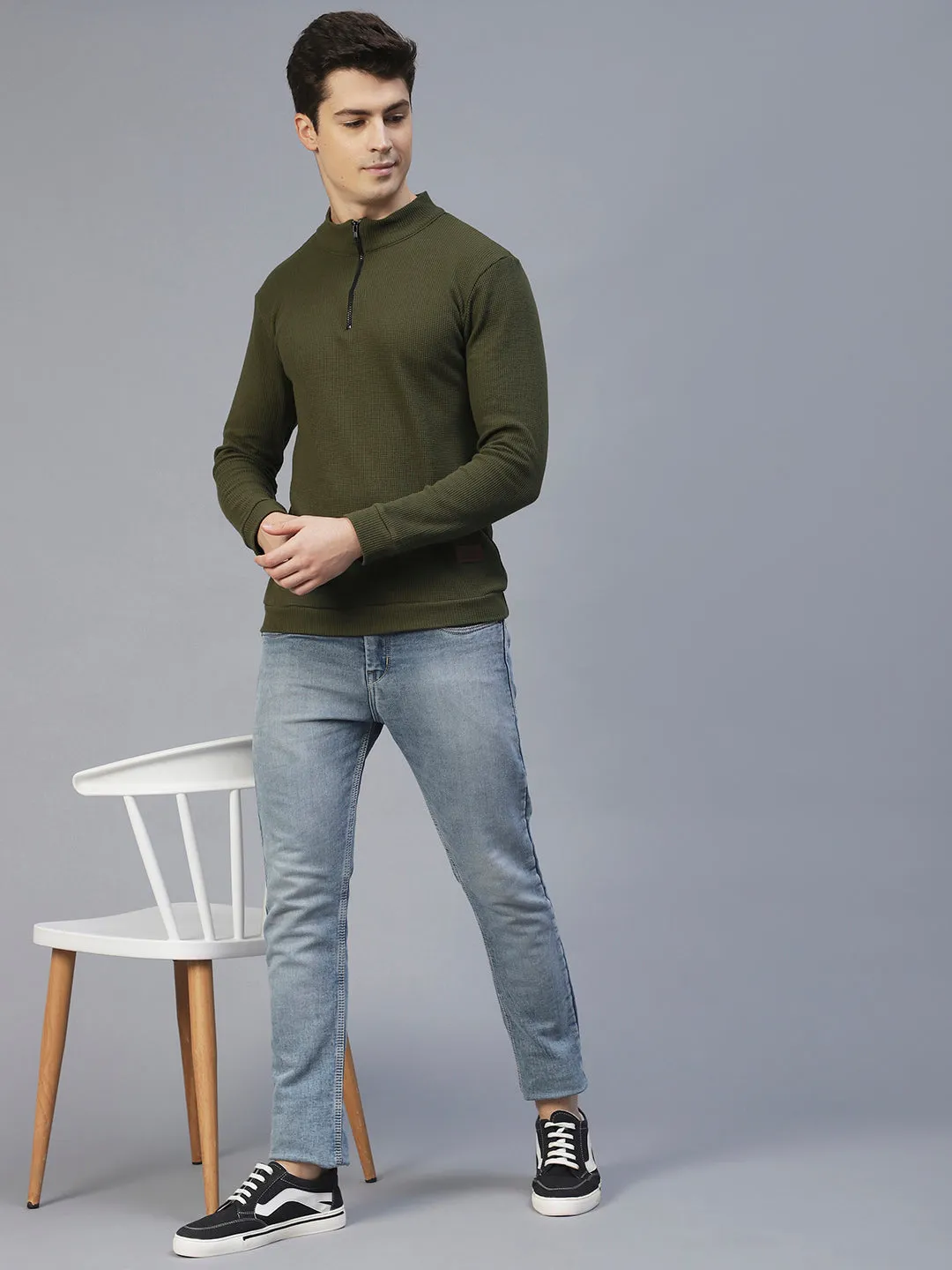 Comfy Henley Knit T-Shirt