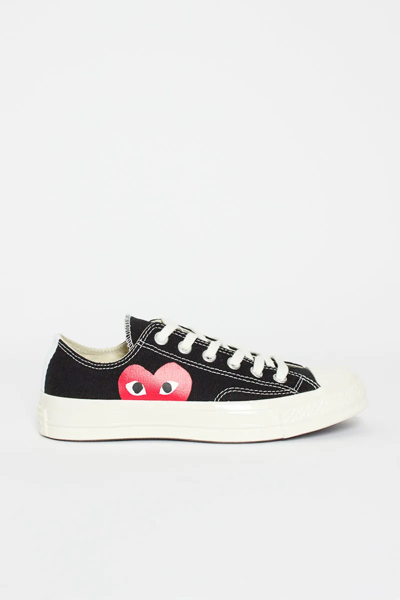 Comme Des Garçons PLAY X Chuck Taylor 1970s Ox Black