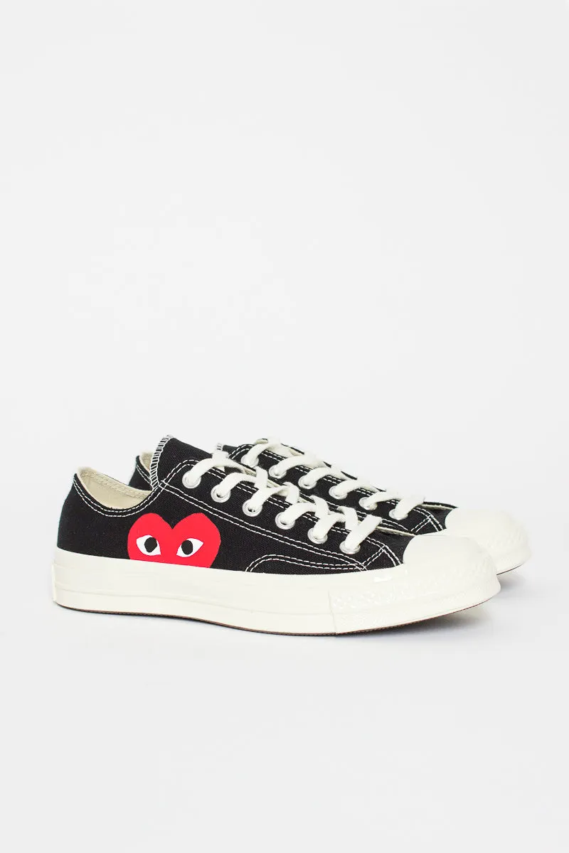 Comme Des Garçons PLAY X Chuck Taylor 1970s Ox Black